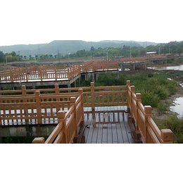 芜湖仿木栏杆-顺安景观栏杆-混凝土仿木栏杆