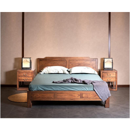 成都现代中式家具 中式床 新中式床 仿古床