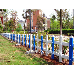 铜川地区供应草坪护栏 pvc草坪护栏 塑钢小区花池栅栏
