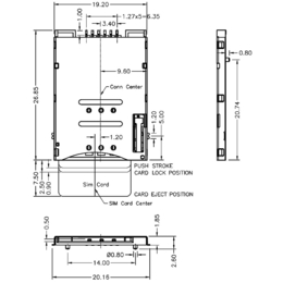 push-push-SIM卡座 SIM-018