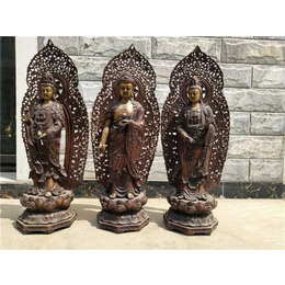 葫芦岛纯铜铸造2.6米西方三圣厂家-鼎泰雕塑