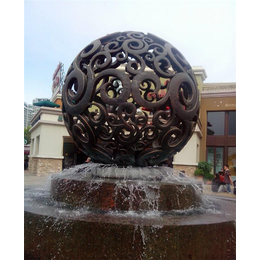 铸铜镂空球雕塑,三门峡镂空球铜雕,泽璐雕塑