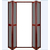 吉安铝艺防护纱门、铝艺防护纱门厂家定制、广州美尚雅缩略图1