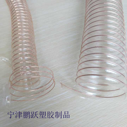 供应莱芜pu钢丝伸缩管厂家鹏跃塑胶软管大连pu钢丝波纹管价格