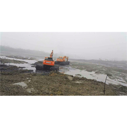 水上挖掘机租赁|文淼水陆两用挖机出租|岳西水上挖掘机
