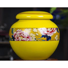 景德镇陶瓷包装罐厂家定做 陶瓷茶叶罐1斤批发