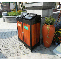 玻璃钢垃圾桶厂家_西安意和标牌_新疆垃圾桶