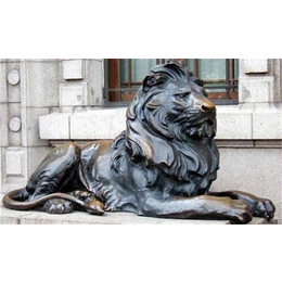 滁州狮子铜雕塑定制|世隆铜雕