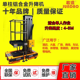 青海高空作业单柱式升降机可达8米