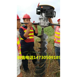 安庆市工业196发动机地钻种植机打桩机电线杆打坑机