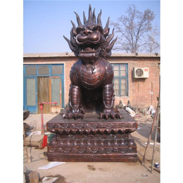 广州铸铜麒麟雕塑定做,旭升铜雕,广东铸铜麒麟雕塑定做厂家