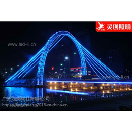 山东潍坊市亮化大桥流光溢彩 绚烂夺目-灵创照明缩略图