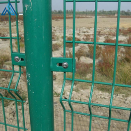 供应双边丝护栏网效果图_浸塑养殖场铁丝网围栏