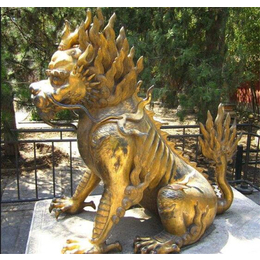 世隆雕塑-贵州铜麒麟雕塑-铜麒麟雕塑生产商