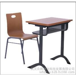 武汉厂家*单人课桌椅 校用家具 培训桌椅 活动课桌椅 HK1103