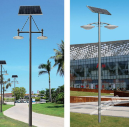 太阳能庭院灯 保定利祥太阳能路灯杆生产供应