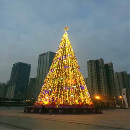 框架圣诞树-大型圣诞树生产厂家-订购led夜景圣诞树