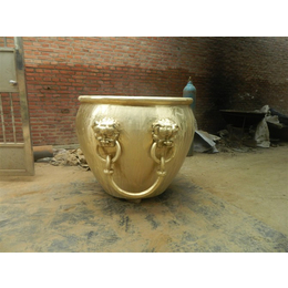 海南故宫的铜缸图片-旭升铜雕