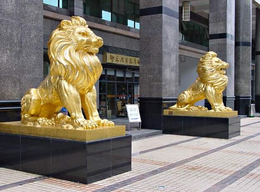 狮子雕塑-怡轩阁雕塑-西洋铜狮子雕塑