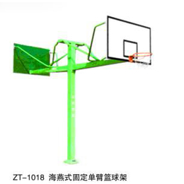 比赛圆管固定篮球架安装、无锡固定篮球架、冀中体育公司