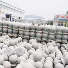 花岗岩石球-隔离石墩各种规格尺寸-花岗岩石球石材厂