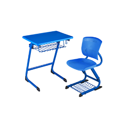 单人C型单层固定课桌椅