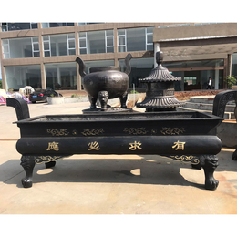 江西香炉铸造厂家 大型铜香炉定制 寺庙生铁香炉供应