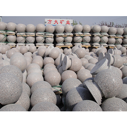 花岗岩圆球-50公分石材圆球价格-天然花岗岩圆球