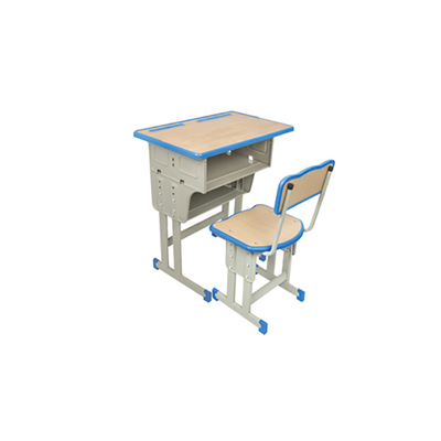 中小学单人双柱双层外升降<em>课桌椅</em>
