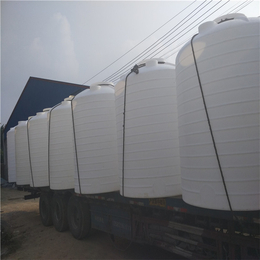 PE滚塑立式白色6吨塑料桶大型6立方化工储罐雨水收集水箱厂家