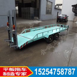 5吨单桥平板拖车<em>履带</em>设备运输平板车金诚生产制造