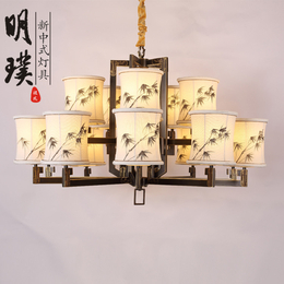 明璞现代简约新中式吊灯品牌新中式灯具 现代中式禅意灯饰