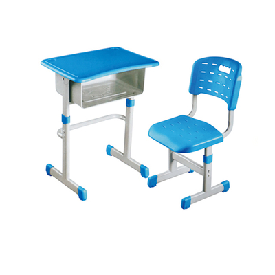 中小学单柱套管升降塑料课桌椅