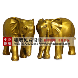 铜大象加工厂家-铜大象-中正铜雕(查看)