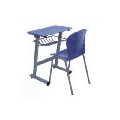 中小学单人C型单层固定课桌椅