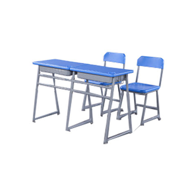 中小学双人三角型单层固定<em>课桌椅</em>