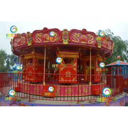 中山市公园*豪华电动大花8台大花轿新型好玩儿童游乐设备