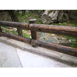 聊城飞龙钢背木护栏厂(多图)-大庆钢背木景区护栏