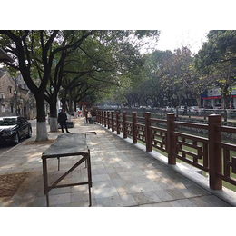 杭州仿木护栏-顺安景观栏杆-水泥仿木护栏