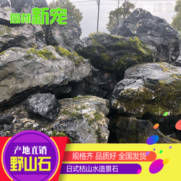 华南地区供应天然野山石日式枯山水造景石精品园林石