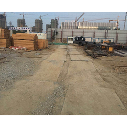 蚌埠钢板出租-合肥东兵工程机械-大量铺路钢板对外出租