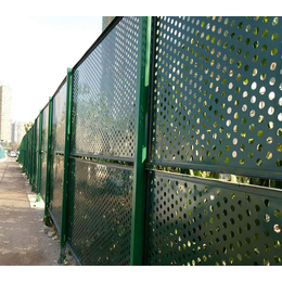 海口工地金属围挡 防台风施工冲孔围栏 三沙城市建设冲孔板护栏