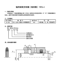 轴用旋转方形圈格莱圈TFX-I  轴用格莱圈