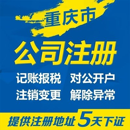 重庆忠县营业执照  公司注册 许可证代理
