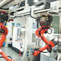艾京供应搬运工业机器人码垛铸造机器人第七轴及地轨行走轴地面式