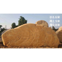 杭州*学校摆放长达12米大型黄蜡石