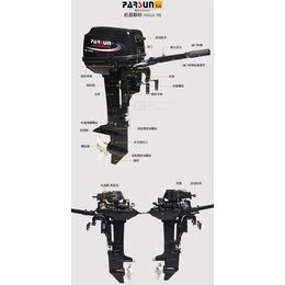 百胜船用挂机2冲程马达推进器船外机多少钱