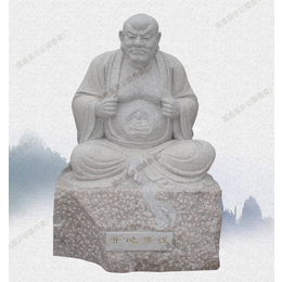 桂林深色石雕刻18罗汉值钱  故宫惠安石雕十八罗汉像