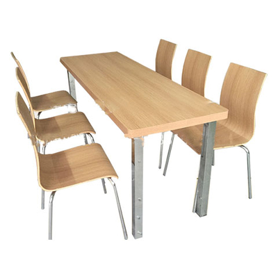 6位多层板固定椅餐桌