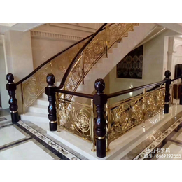 实用轻奢风格的铜艺楼梯扶手厂家报价多少一米